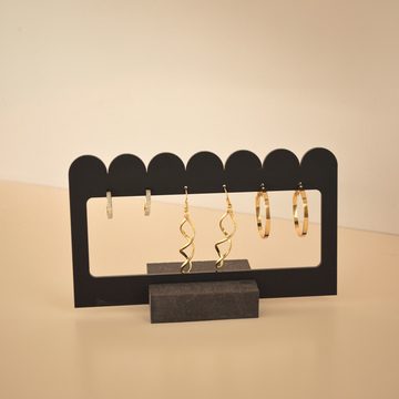 Hollow Wave Acrylic Earring Stand