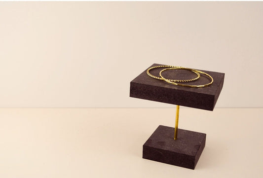 Single Tray Jewellery Brass Stand