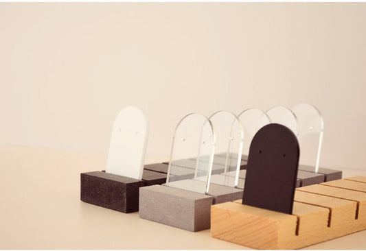 Small 5 Arch Acrylic Earring Stands