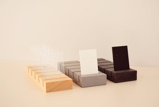 Small 5 Rectangle Acrylic Earring Stands