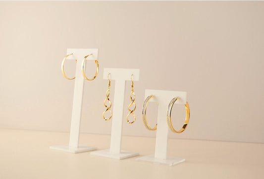 Set of 3 Acrylic Earring T Bar Stands